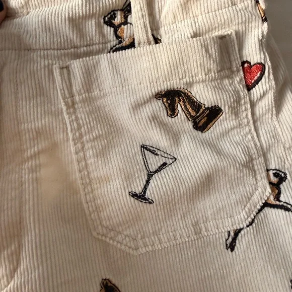 Maeve Cream Corduroy Pants - Picture 6 of 9